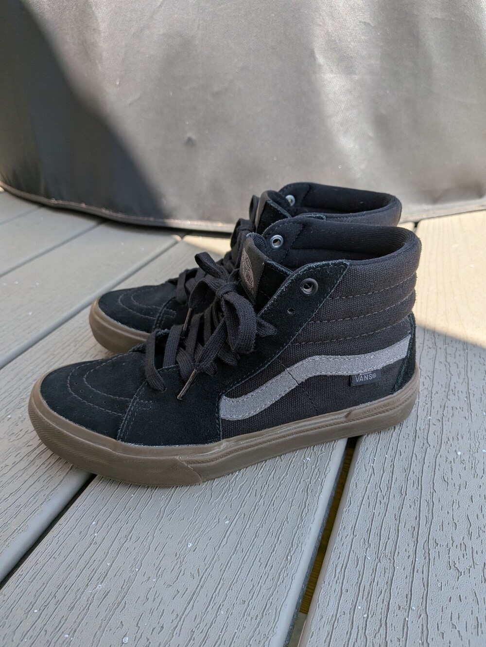 Vans | M5.5/W7 | Sk8-Hi BMX Black/Dark Gum Skate Shoes
